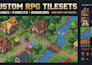 do full 2d game environment rpg maker mv mz tilesets, autotiles, pixel art maps